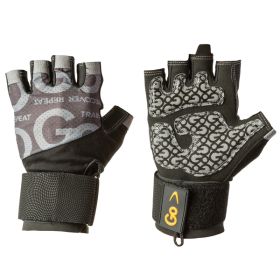 Med Wrist Wrp Glv Blk/Gry